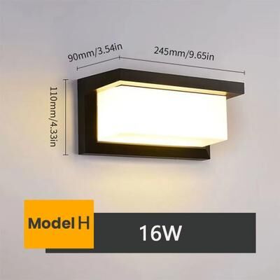 Uplifted Finds LED Outdoor Wall Light Waterproof Motion Sensor Porch Light IP66 warm White no Sensor model I