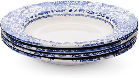 Spode Brocato Set of 4 Soup Plates