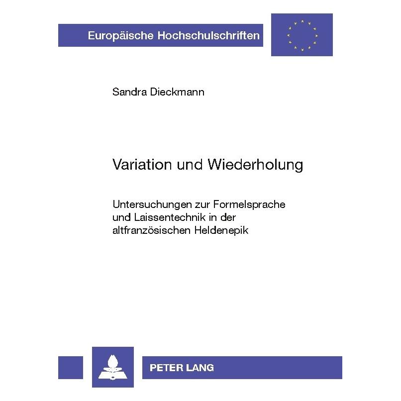 Peter Lang Variation und Wiederholung (Deutsch, Sandra Dieckmann) (8327960)