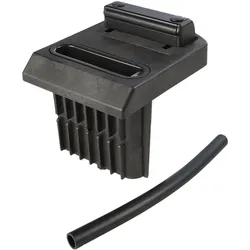 Locinox, Holzverbinder, Bodenanschlag OGS für externen Bolzen-Stangenriegel, verstellbar, schwarz (1 Stk.)