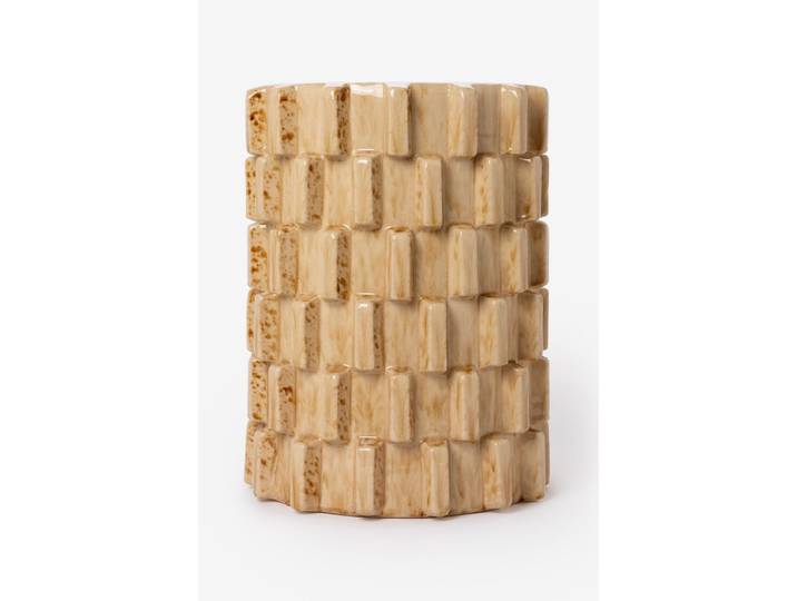 WOOOD beige keramieken bijzettafel