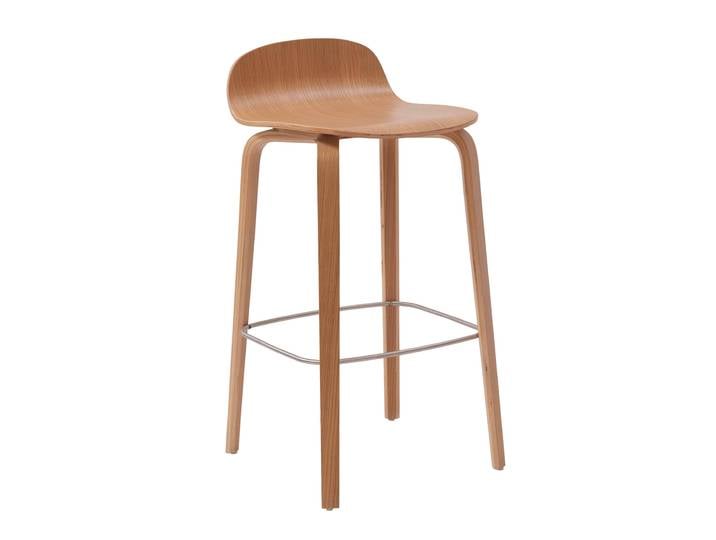 Oviala - Chaise haute en contreplaqué chêne naturel