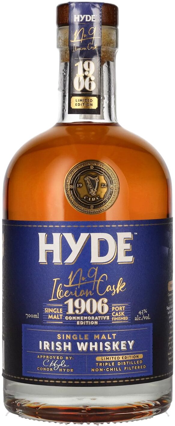 Hyde Whiskey Hyde No.9 IBERIAN CASK 1906 Single Malt Irish Whiskey Commemorative Edition 43% Vol. 0,7l