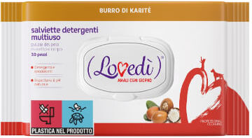 LOVEDI Lovedì Salviette Detergenti Multiuso 30PZ BURRO DI KARITE'