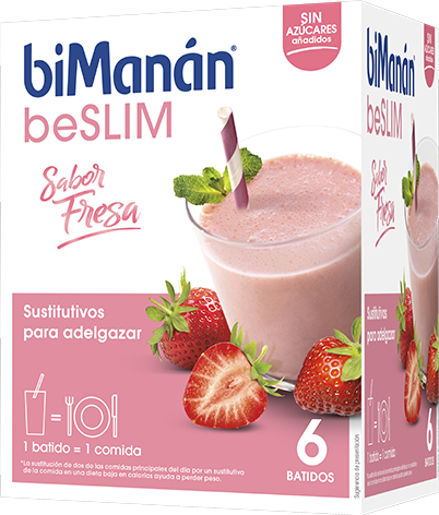 biManán beSlim Erdbeershake 6 Einheiten