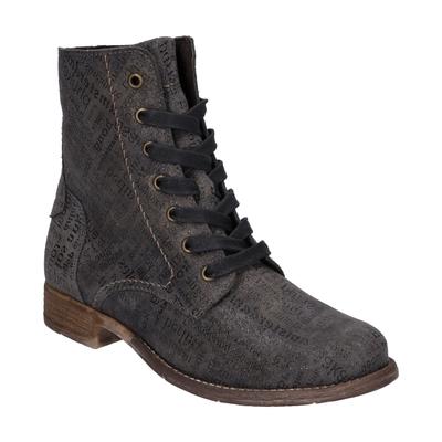 Stiefelette JOSEF SEIBEL "Sienna 82, graphit", Damen, Gr. 37, grau (graphit), Obermaterial: 100% Rindsleder Leather cow., Schuhe Stiefelette