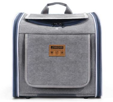 On Spot Shop Mo Chong Car Mounted Pet Bag, Nordic Style Cat & Dog Carrier, Portable Handheld & Backpack For Bicycle & Outdoor Use gray