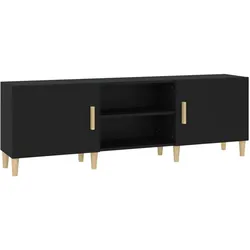 vidaXL TV-Schrank Schwarz 150x30x50 cm Holzwerkstoff