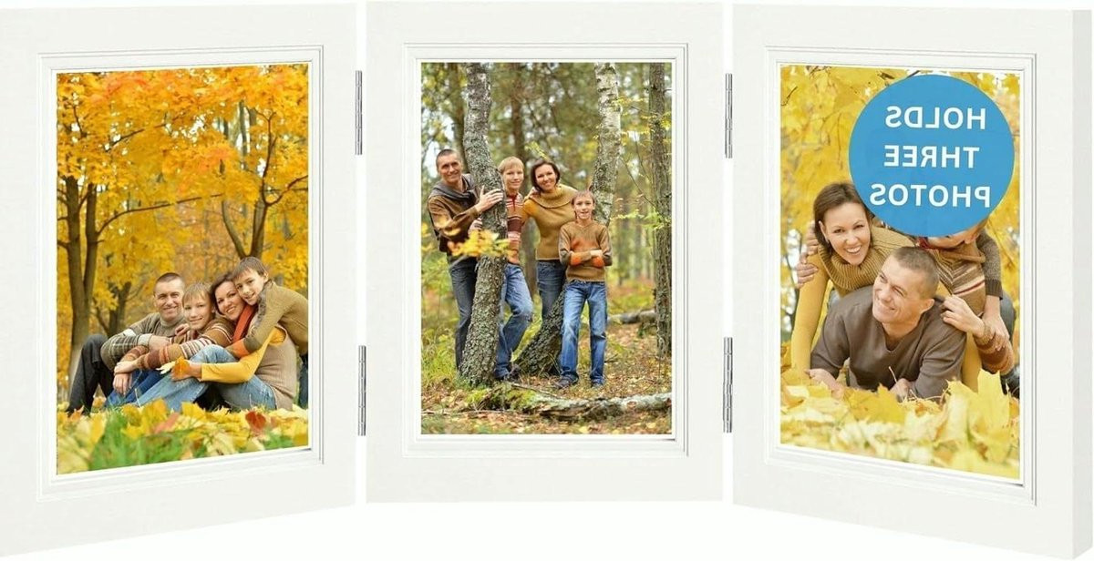 Wit Fotolijst Drievoudig Collage Frame voor 3 Prints van 6 x 4 inch
