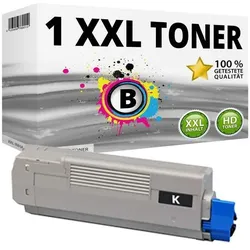 Druckfuxx, Toner, 1x XXL TONER Schwarz für OKI Data C5850N C5850DN C5950N C5950DN MC560DN MC560N