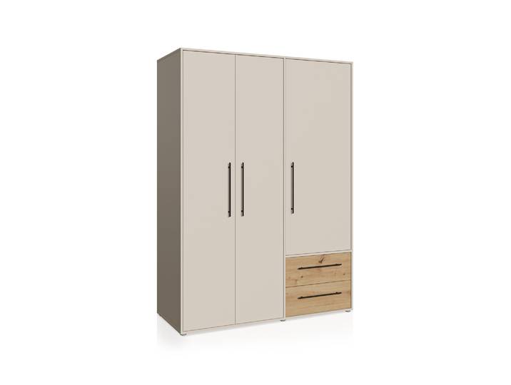 MANIKO Kleiderschrank, Material Dekorspanplatte, 3-türig
