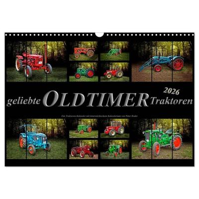 Geliebte Oldtimer Traktoren (Wandkalender 2026 DIN A3 quer), CALVENDO Monatskalender