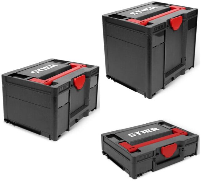 Set STIER Systainer³ III Black + Systainer³ IV Black + Systainer³ I Black