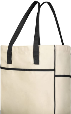 Holloway 229428 COURT TOTE Bag in Natural/Black   Cotton