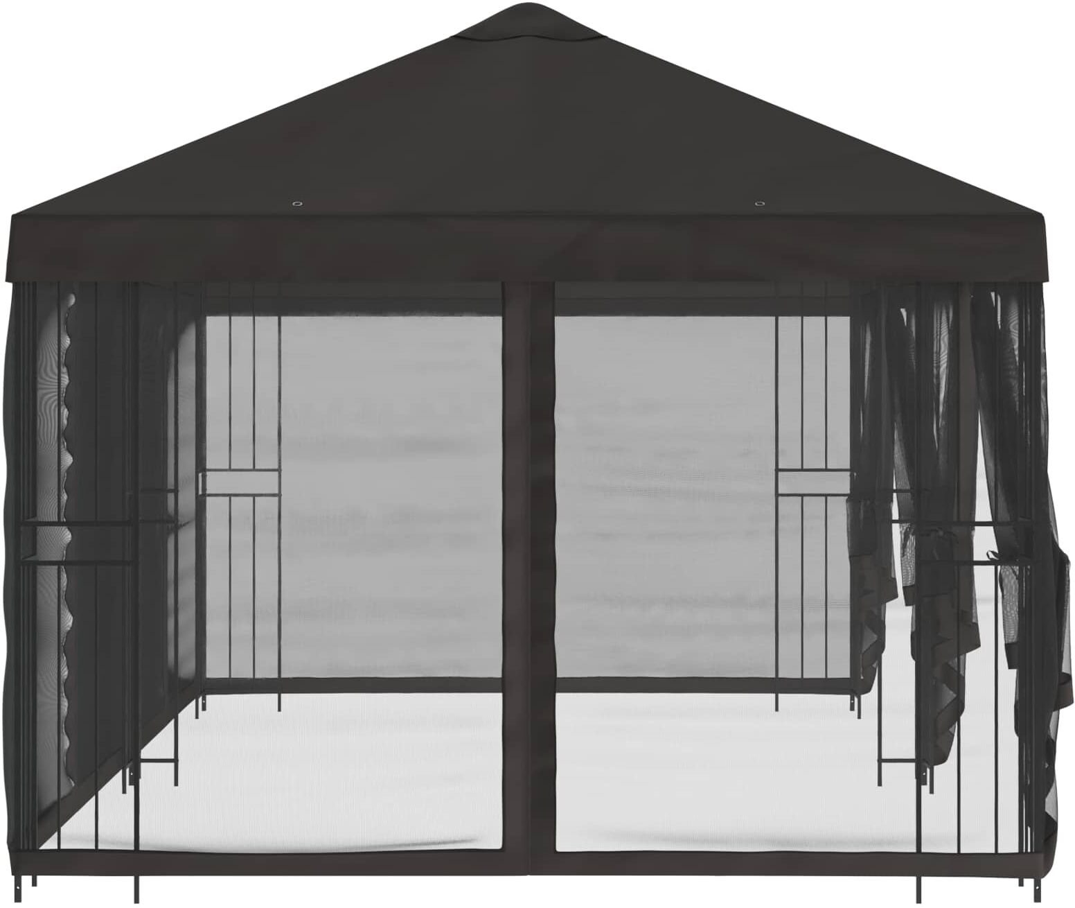 vidaXL Garden Gazebo with Sidewalls 6 x 3 m Anthracite