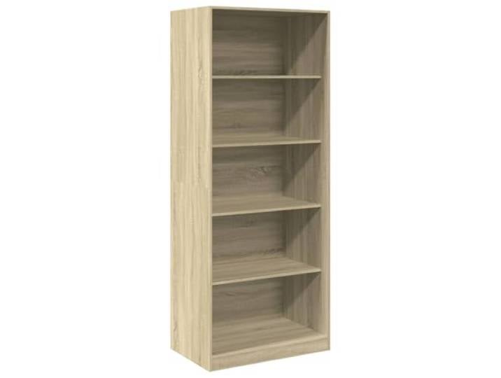 Makastle Kleiderschrank Sonoma-Eiche 80x50x200 cm Holzwerkstoff