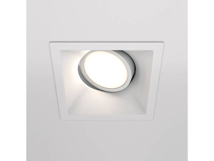 Spot LED encastrable Dot 9 x 4 x 9cm Blanc Aluminium GU10