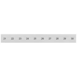 Siemens 8WH8120-5AB25 Bezeichnungsschild, front, mit 21-30, vertikal, Klemmenbreite: 10,2 mm 8WH81205AB25  - 100 Stück