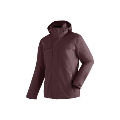 Winterjacke MAIER SPORTS "Peyor M", Herren, Gr. 52, braun (dunkelbraun), 100% Polyester, Jacken Winterjacke, warme Herren Jacke, wattierte Regenjacke, wasserdicht + atmungsaktiv