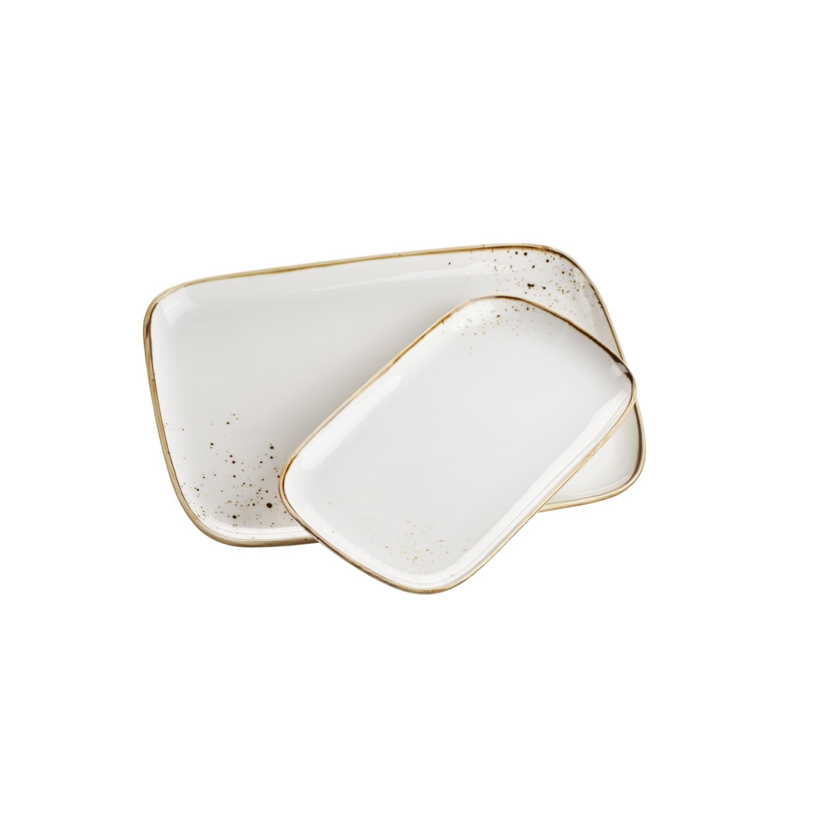 Mäser Platten-Set, Porzellan Pintar Beige / Braun
