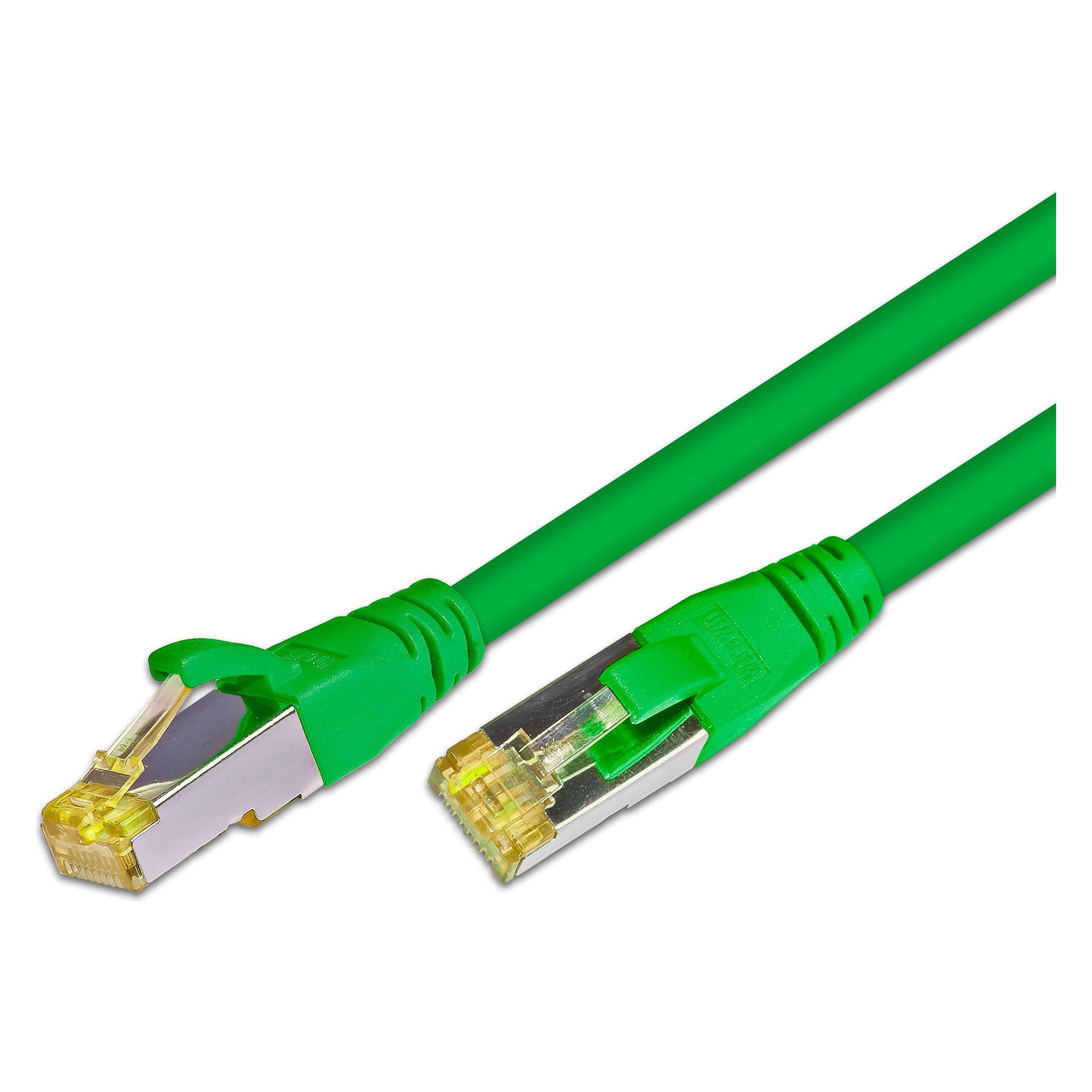 Wirewin Patchkabel: S/FTP, 25m, grün (S/FTP, CAT6a, 25 m) (PKW-PIMF-KAT6A 25.0 GN)