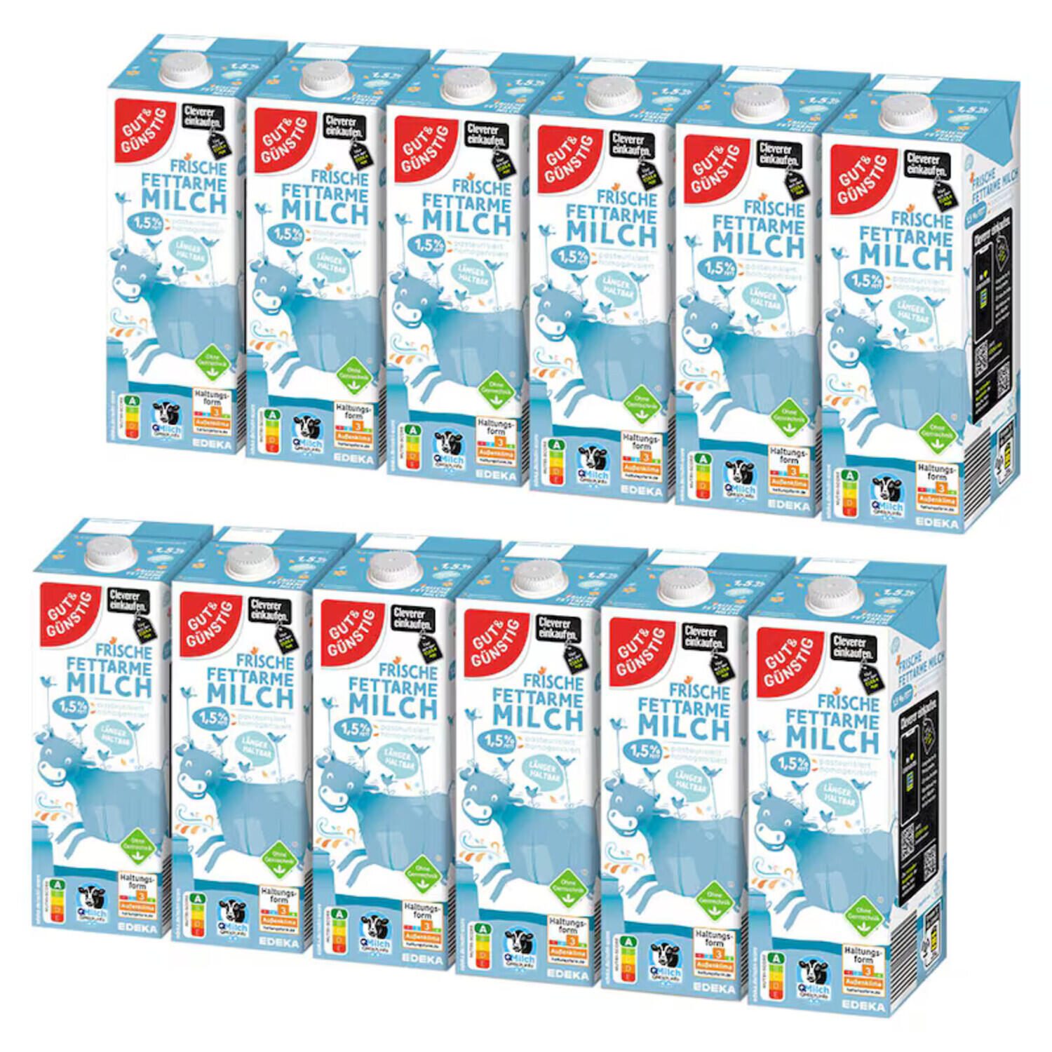 GUT&GÜNSTIG Fettarme H-Milch Milch 1,5 % 6209118003