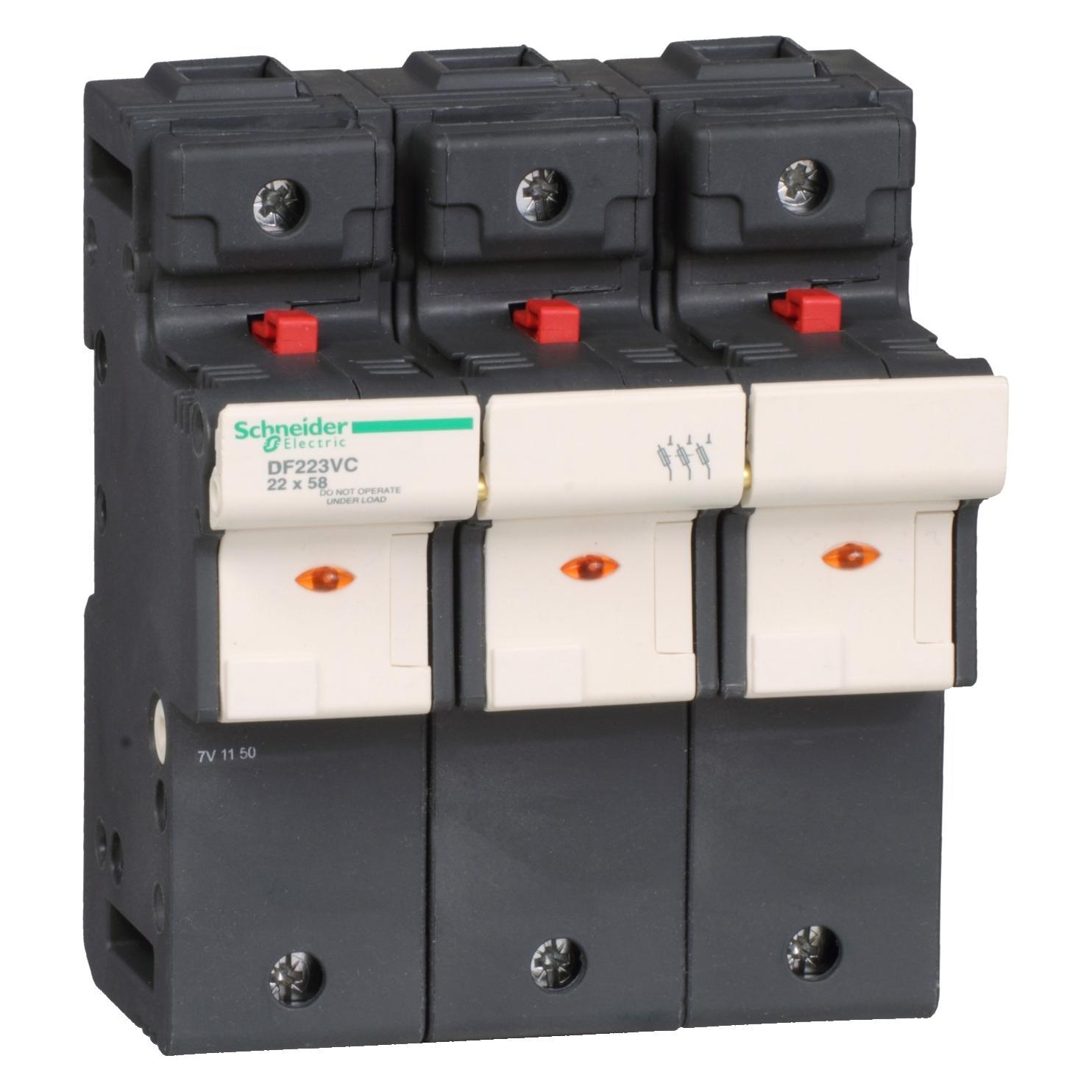 Schneider Electric Fuseholder DIN rail 22x58mm 3pole (125 A) (DF223VC)
