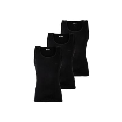 Unterhemd BOSS "Unterhemd TankTop3P RibClassic 3er Pack", Herren, Gr. L, N-Gr, schwarz, Obermaterial: 100% Baumwolle CO., Unterhemden Unterhemd