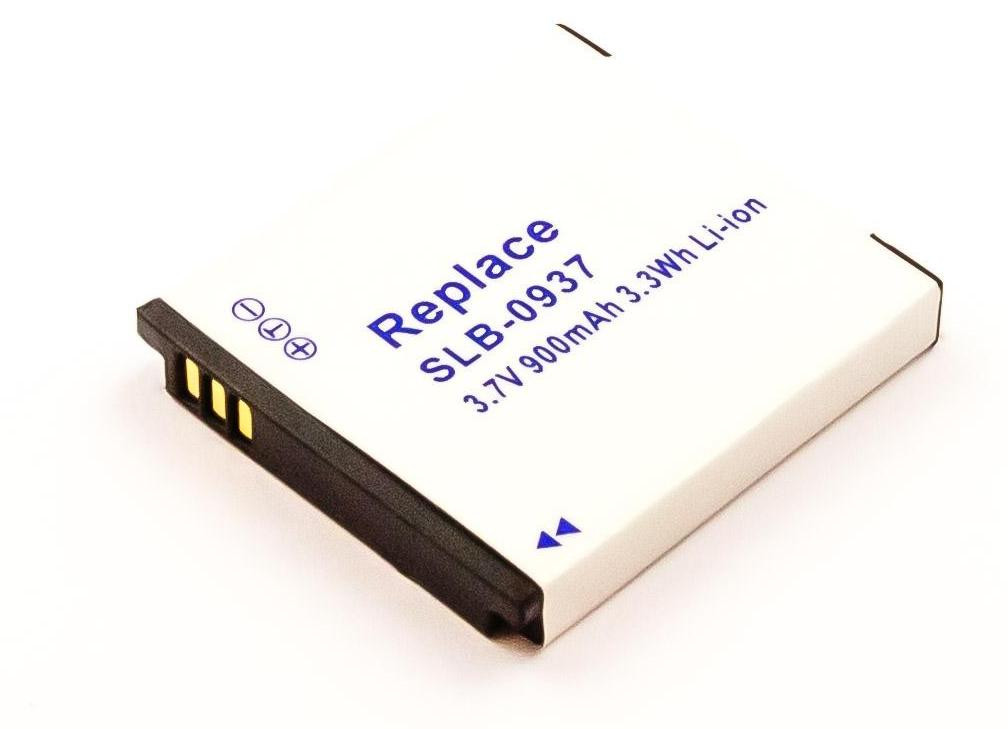 AccuCell batterij geschikt voor Samsung SLB-0937, 900mAh