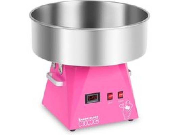 Royal Catering Machine à Barbe à Papa Professionnelle Ø 52 cm 1200 W Acier Inoxydable Rose