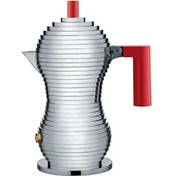 Alessi Percolator Pulcina - MDL02/1 R - Rood - 1 kops - door Michele De Lucchi, Espressokocher, Rot