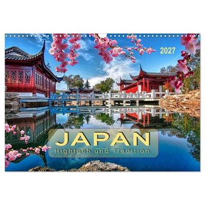 Japan - Hightech und Tradition (Wandkalender 2027 DIN A3 quer), CALVENDO Monatskalender