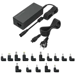 Conceptronic OZUL08B15 90W Universelles Laptop-Ladegerät, inkl. 15 Ladeadapter
