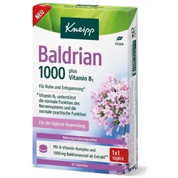 KNEIPP Baldrian 1000 mg plus Vitamin B1 Tabletten 15 g