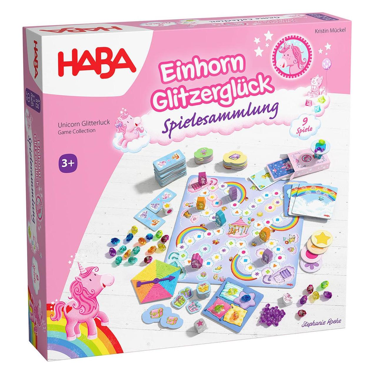 Haba Einhorn Glitzerglück Spielesammlung (d) (2 - 4 Spieler) (2012231001)