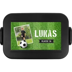 Mepal Brotdose selbst gestalten im Design "Brotdose Einschulung: Fussball" – BPA-freie personalisierte Lunchbox mit eigenem Foto & Namen für Kinder