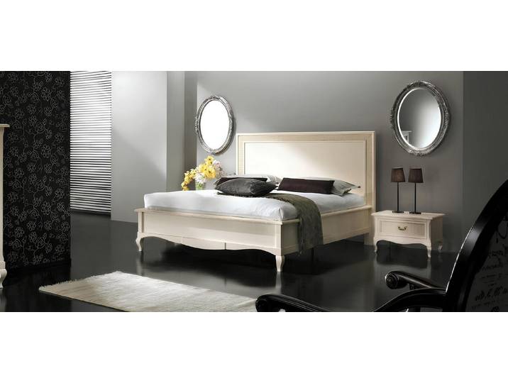 Xlmoebel Holzbett Massivholz Doppelbett von Vaccari mit modernem Design und Stabilität (Bett, 1-tlg., Bett), Hergestellt in Europa