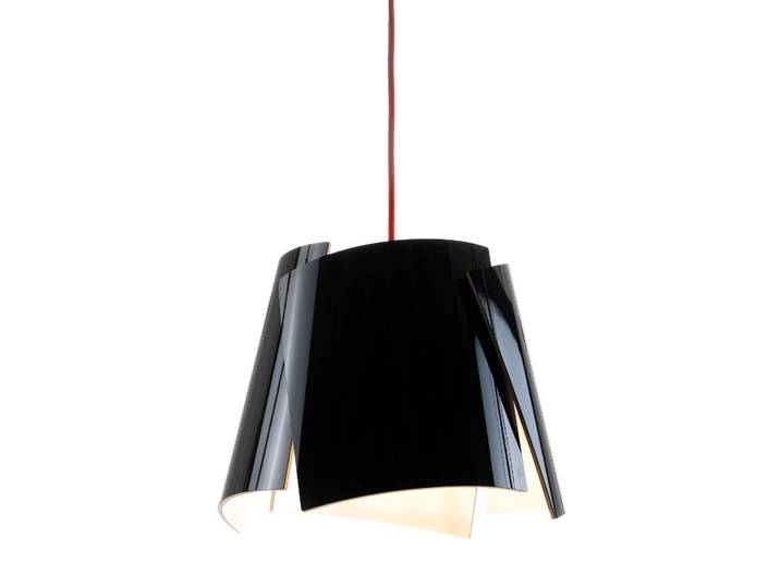 Bsweden Lampe Leaf noire noir-rouge