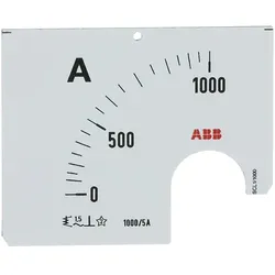 ABB SCL1/1000 Wechselskala für AMT 1 Amperemeter SCL1-1000 Wechselskala für AMT 1 2CSM110339R1041 SCL11000