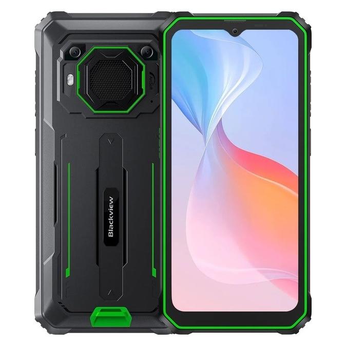 Blackview BV6200 Pro (128 GB, Black, Green, Grün, Schwarz, 6.56", Triple SIM, 4G) (BV6200PRO6/128GREEN)