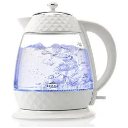 ETA Crystal, Wasserkocher, Weiss, Transparent