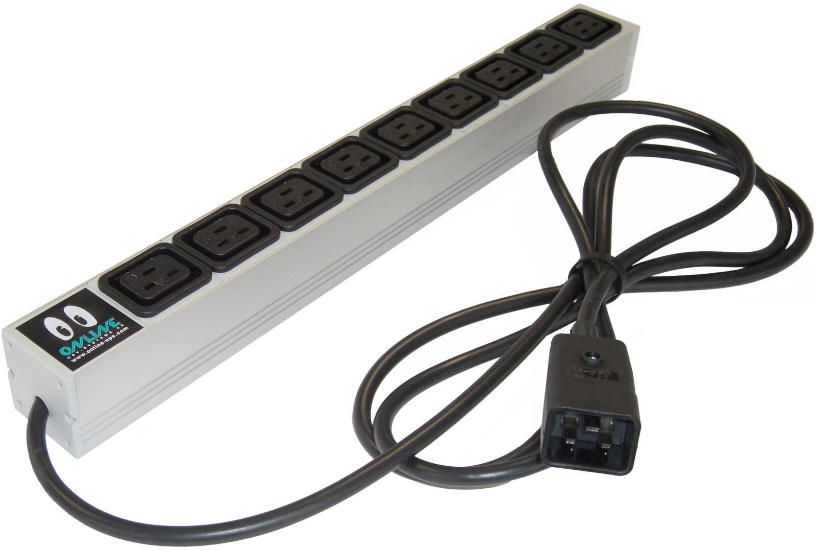 Online USV Systeme Online USV 19" USV-Steckdosenleiste 9x Kaltgeräte-Stecker 16A IEC16A9IEC16A-RACK