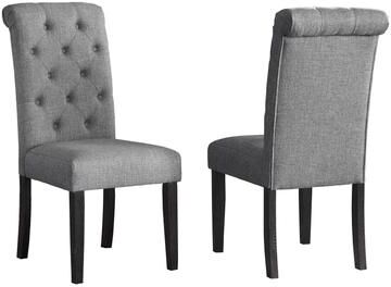 Ostweer Button Tufted Back Chair Dining Chair Reception Chair with Wood Legs, Minimalist Padded Chair Armless Chair
