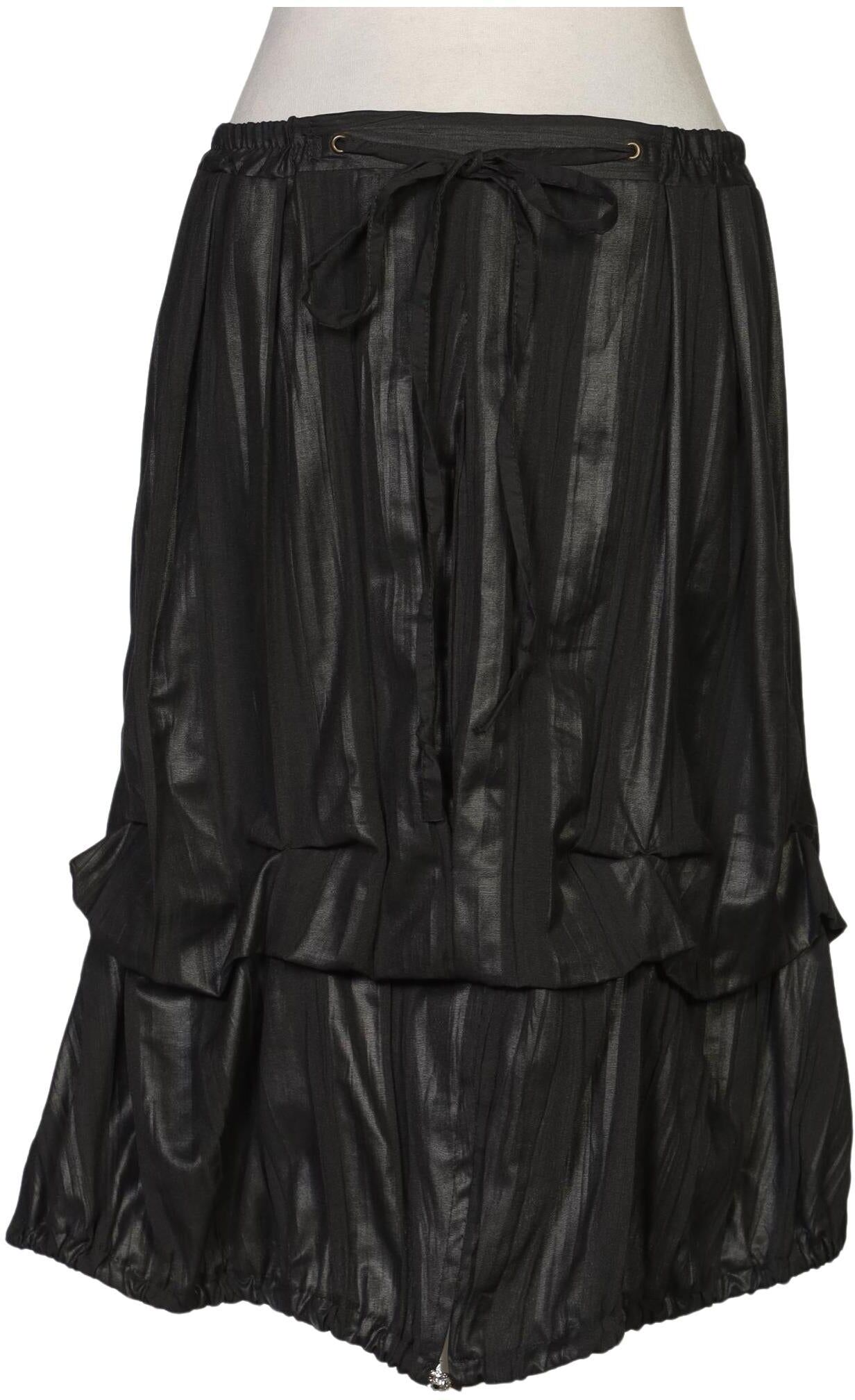 Zone Bleue Damen Rock, Schwarz, Gr. W26, Synthetik / Viskose - Second Hand