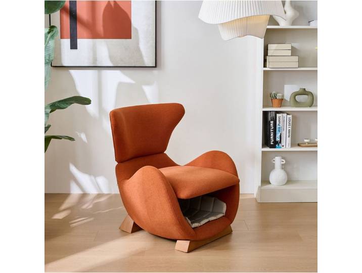 Fauteuil lounge original motif requin-baleine résistant aux griffures idéal pour animaux fauteuil TV salon unique