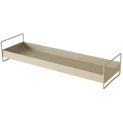 Tablett WOLGA groß (BHT 19x12x60 cm) - beige - BHT 19x12x60 cm