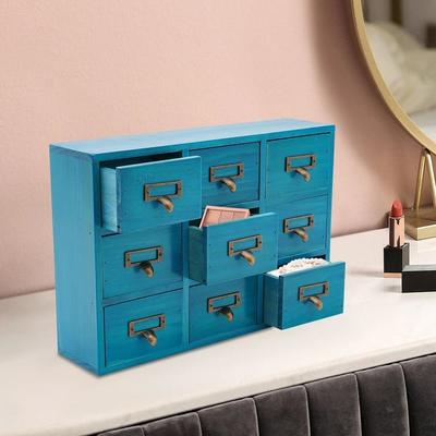 Multicon Wholesale Hub Vintage Drawer Apothecary Cabinet Herb Storage Box & Wooden Drawer Organizer Vintage Drawer Apothecary Cabinet Herb Storage Box & Wooden Drawer Organizer
