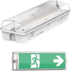ELED 200100-8H - LED-Fluchtwegleuchte, Notlicht, Wandmontage, IP65