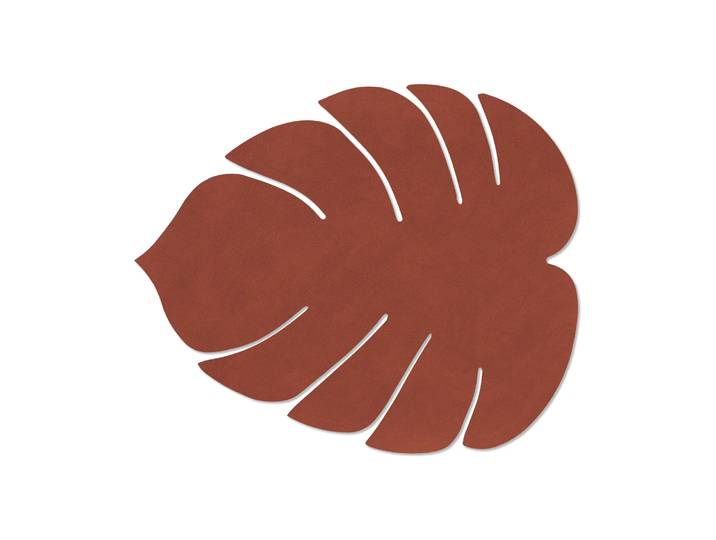 LIND DNA Set de table Monstera Leaf Nupo L Sienna