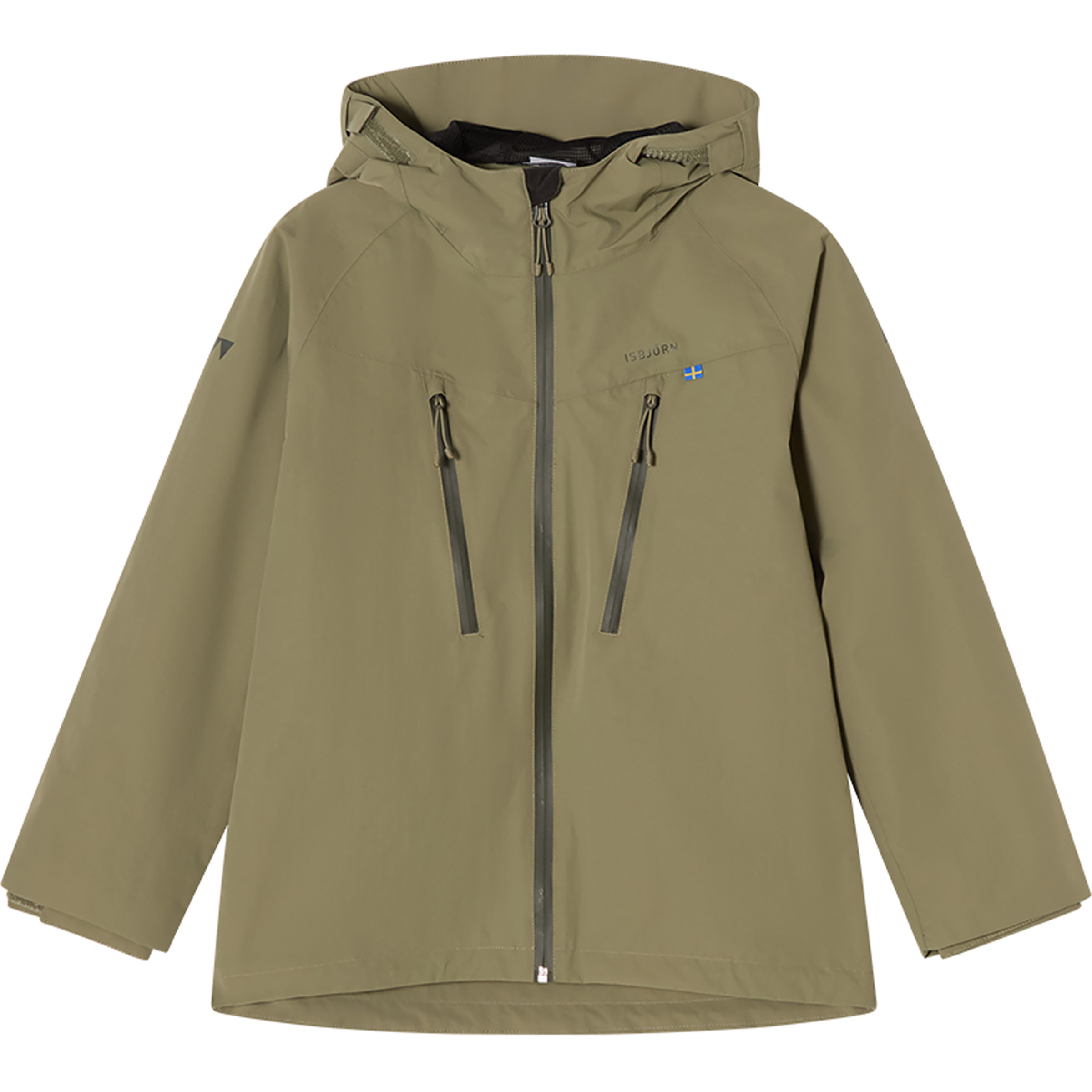 Isbjörn of Sweden Monsune Hardshell Kinder Regenjacke moss Größe 158 Trekking Wasserdicht Wasserabweisend